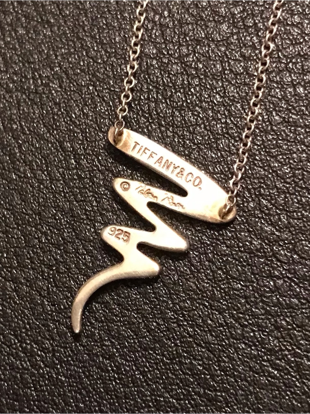 AUTHENTIC TIFFANY & CO. PALOMA PICASSO STERLING SILVER NECKLACE 😯 TEMP. SALE!!!! - Picture 3 of 3